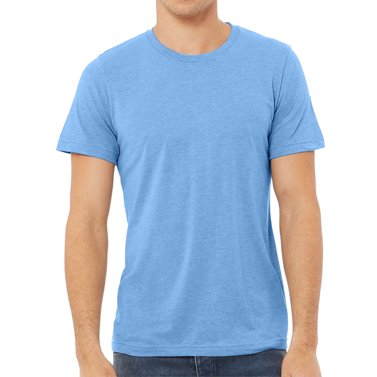 BELLA + CANVAS Adult's Triblend Tee, Crewneck Crafts & Printing Value Shirt
